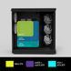 Корпус Zalman P60 без БЖ, 2xUSB3.0, 1x Type C, 3x120мм ARGB Reverse, 2x120мм ARGB, VGA 435мм, LCS ready, Curved Tempered Glass, Dual Chamber, ATX, чорний (P60BLACK) [112539], фото 15
