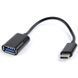Кабель Cablexpert USB - USB Type-C V 2.0 (F/M), 0.2 м, чорний (AB-OTG-CMAF2-01) [603646], фото 3