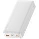 УМБ Baseus Bipow 20000mAh 20W, MicroUSB, 2xUSB,1xType-C In/Out PD3.0,QC3.0 White (PPBD050302) [42238], фото 3