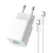 Мережевий зарядний пристрій ColorWay GaN Mini 30W PD Port PPS USB (Type-C PD + USB QC4.0) White + кабель USB Type-C (CW-CHS053PDC-WT) [603369], фото 5