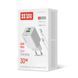 Мережевий зарядний пристрій ColorWay GaN Mini 30W PD Port PPS USB (Type-C PD + USB QC4.0) White + кабель USB Type-C (CW-CHS053PDC-WT) [603369], фото 1