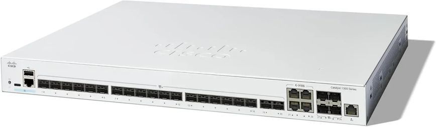 Комутатор Cisco Catalyst 1300 24x10GE SFP+, 4x10GE Shared (C1300-24XS) [105233]