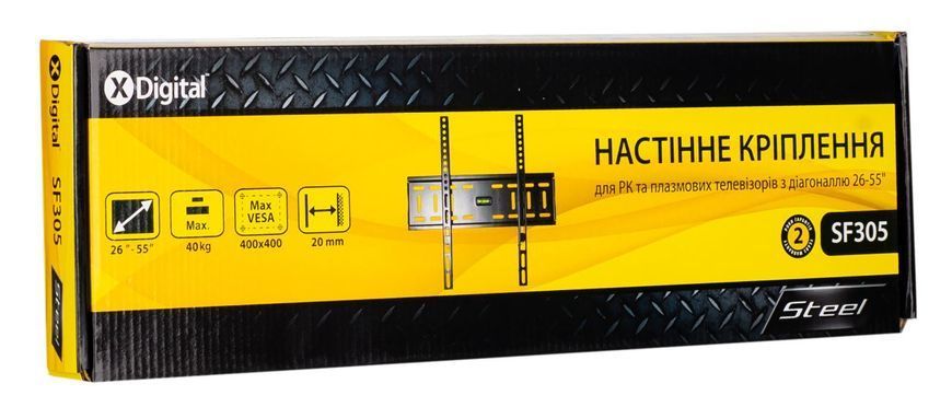 Кронштейн настінний X-Digital STEEL Black (SF305) [202479]