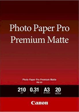 Папір Canon A3 Photo Paper Premium Matte PM-101 20 арк. (8657B006) [16584]