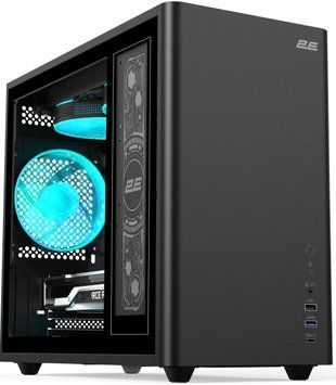 Корпус 2E Credo Plus V350BG без БЖ, 1xUSB3.0, 1х USB 2.0, 1xUSB Type-C, 3x120мм ARGB, VGA 350мм, LCS ready, контролер з пультом, TG Side Panel, mATX, чорний (2E-V350BG) [111681]