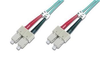 Патч-корд волоконно-оптичний DIGITUS SC/UPC-SC/UPC, 50/125, MM, OM3, duplex, 1м (DK-2522-01/3) [109925]