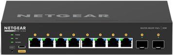 Комутатор NETGEAR M4250-8G2XF-PoE+ (GSM4210PX), 8xGE PoE, 2xSFP+, 220Вт, AV Line, Керований L2 (GSM4210PX-100EUS) [15176]