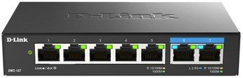 Комутатор D-Link /E 2x2.5GE, 5xGE, Некерований (DMS-107) [113076]