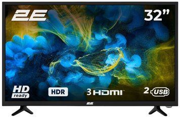 Телевізор 32" 2E LED HD 60Hz Black (2E-32D3) [102112]