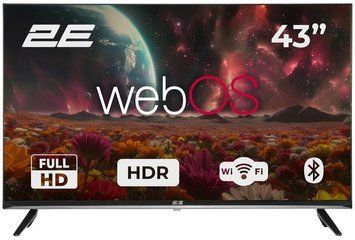 Телевізор 43" 2E LED FHD 60Hz Smart WebOS Black (2E-43A07KFW) [102239]