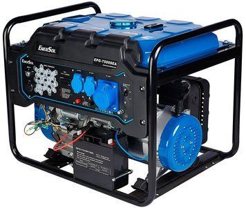 Генератор бензиновий EnerSol 230В 7/7.5кВт електростартер двигун EnerSol ES-450G 84.5кг (EPG-7500SEA) [112352]