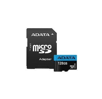 Карта пам'яті microSDXC (UHS-1) A-DATA Premier 128Gb Class 10 А1 (R-100Mb/s) (adapter SD) (AUSDX128GUICL10A1-RA1) [805254]