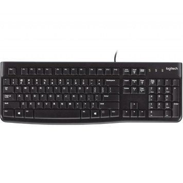 Клавіатура Logitech K120, UA, USB, OEM, чорна (920-002643) [401026]