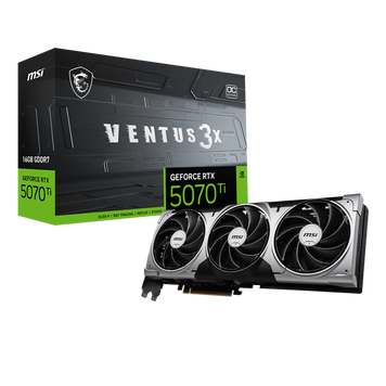 Відеокарта MSI (RTX 5070 Ti 16G VENTUS 3X OC) [302544]