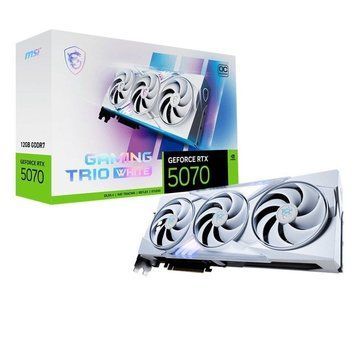 Відеокарта GF RTX 5070 12GB GDDR7 Gaming Trio OC White MSI (GeForce RTX 5070 12G GAMING TRIO OC WHITE) [605836]