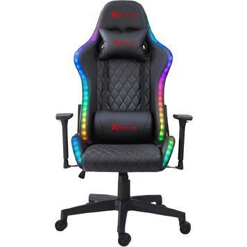 Крісло ігрове XTRIKE ME Advanced Gaming Chair, 50мм, RGB, чорно-червоне (GC-907) [401671]