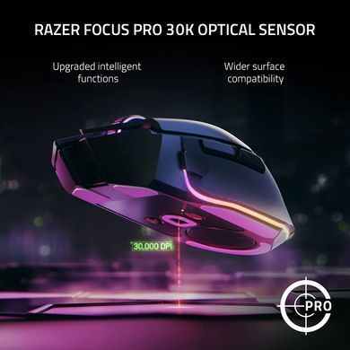 Миша Razer Basilisk V3 Pro, RGB, USB-A/WL/BT, білий (RZ01-04620200-R3G1) [104020]