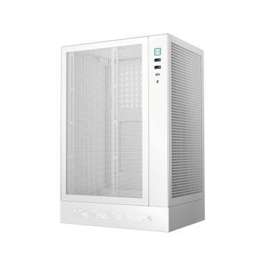 Корпус DeepCool CH170 Digital White без БЖ (R-CH170-WHNPI0D-G-1) [608751]