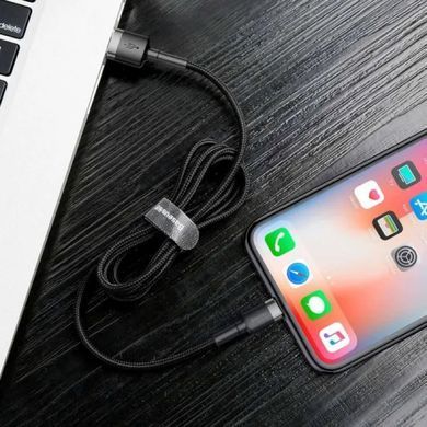 Кабель Baseus Cafule Cable USB For Lightning 1.5A 2m Gray+Black (CALKLF-CG1) [802304]
