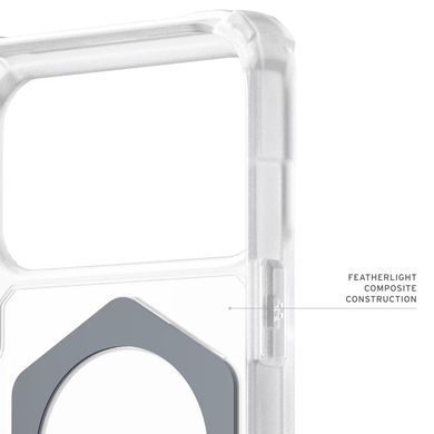 Чохол UAG для iPhone 17 Pro Max, Plasma XTE MagSafe, Clear/Titanium (114528114G36) [112694]