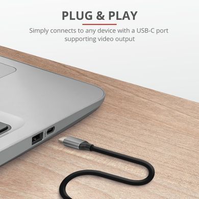 Адаптер Trust Calyx USB-C > HDMI, 1.8м, чорний (23332_TRUST) [108494]