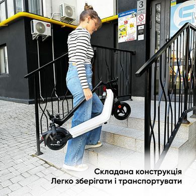 Електросамокат OKAI Zippy ES50С Black 8" 250W/500W, 5.2Ah, 20 km, 25 km/h, 10&deg;, 13.5 kg (ES50C-B) [800003]