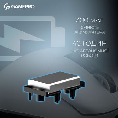 Миша бездротова GamePro Asgard Thor White (GM023W) [611595]