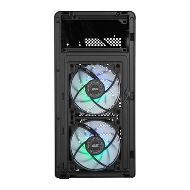 Корпус 2E Credo Plus V350BG без БЖ, 1xUSB3.0, 1х USB 2.0, 1xUSB Type-C, 3x120мм ARGB, VGA 350мм, LCS ready, контролер з пультом, TG Side Panel, mATX, чорний (2E-V350BG) [111681]