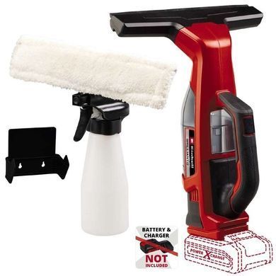 Пилосос акумуляторний Einhell BRILLIANTO віконний 18В 280мм 0.1л з розпилювачем 0.74кг без АКБ та ЗП (3437100) [105673]