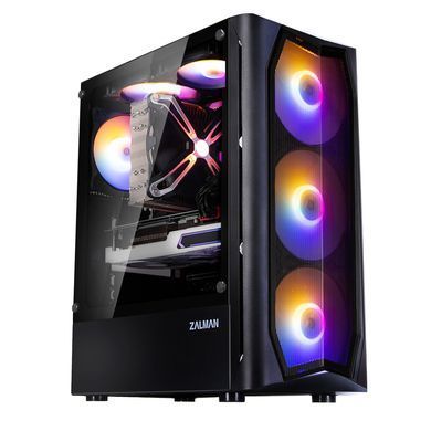 Корпус Zalman N4 Rev.1 без БЖ, 1xUSB3.0, 2xUSB2.0, 3x140мм RGB, 3x120мм RGB, VGA 315мм, LCS ready, TG Side Window, ATX, чорний (N4REV.1) [109648]
