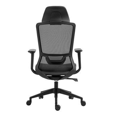 Крісло 2E OFFICE OC150, тканина, 4D-підлокітники, підголівник, чорний (2E-OC150-BLACK) [115296]