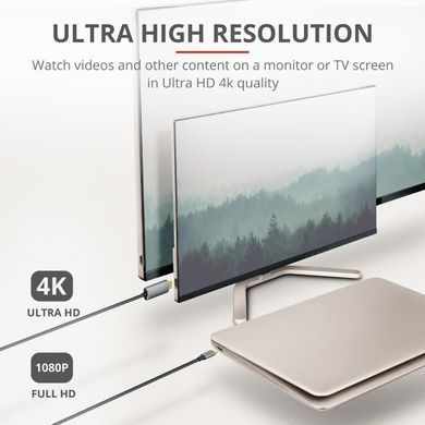Адаптер Trust Calyx USB-C > HDMI, 1.8м, чорний (23332_TRUST) [108494]