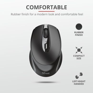 Миша Trust Zaya Rechargeable, WL, чорний (23809_TRUST) [13959]