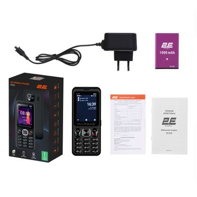 2E Мобільний телефон E182 2.4" 2SIM, 1700mAh, Чорний (688130245234)