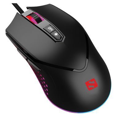 Мишка Sandberg Azazinator Mouse 6400 RGB, ігрова, 6400dpi., 7кн.Huano чорна (640-20) [401222]