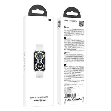Смарт-годинник HOCO Y25 37mm. 190 mAh. IP68 Smart sports watch Silver (6942007641715) [803274]