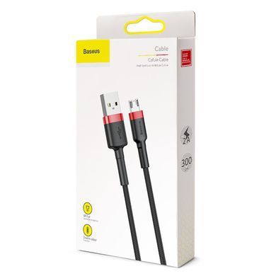 Кабель Baseus cafule Cable USB For Micro 2A 3m Red+Black (CAMKLF-H91) [806191]