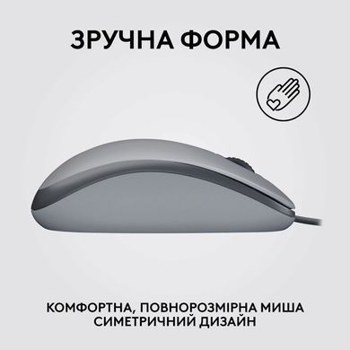 Миша Logitech M110 Silent-MID GRAY-USB-AKOYA (910-006760) [201952]