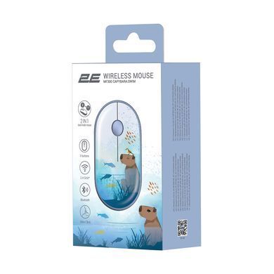 Миша 2E MF300 CAPYBARA:SWIM Silent WL BT, синій (2E-MF300WCAPIBARABL) [104086]