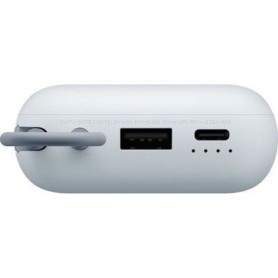 Зовнішній акумулятор Xiaomi Power Bank 10000mAh (Integrated Cable) Ice Blue GL (BHR9073GL) [806187]