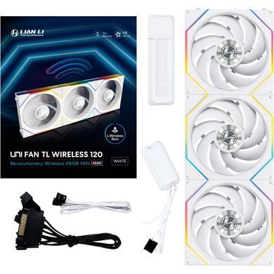Вентилятор Lian Li Uni Fan TL Wireless 120-3 White (G99.12TL1W3W.00) [616267]