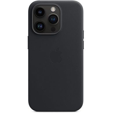 Чохол-накладка Apple Leather Case with MagSafe для Apple iPhone 14 Pro Midnight (MPPG3) [614829]