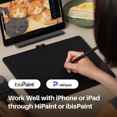 Графічний планшет Huion 10.5"x6.25" Inspiroy Frego M, BT, USB-C, чорний (L-610) [104772]