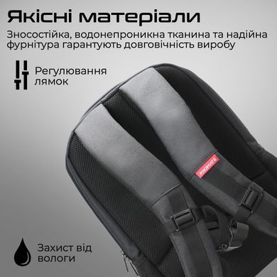 Рюкзак для ноутбука Promate Satchel BP 15.6" Black (satchel-bp.black) [605760]