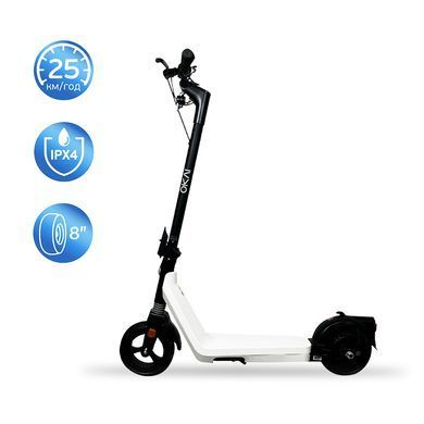 Електросамокат OKAI Zippy ES50С Black 8" 250W/500W, 5.2Ah, 20 km, 25 km/h, 10&deg;, 13.5 kg (ES50C-B) [800003]