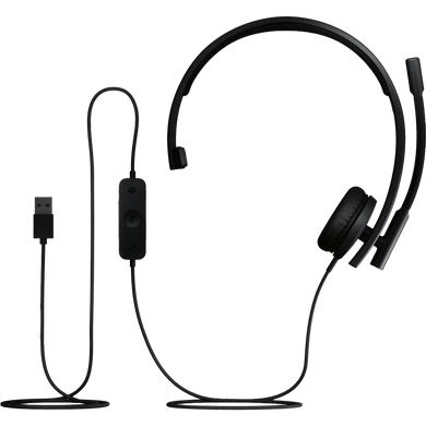 Гарнітура Logitech H570e Corded Mono BLACK-USB-A (981-001426) [203136]