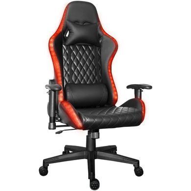 Крісло ігрове XTRIKE ME Advanced Gaming Chair, 50мм, RGB, чорно-червоне (GC-907) [401671]