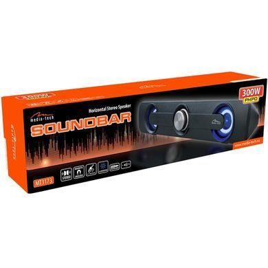 Акустична система 1.0 Media-Tech 5W, Bluetooth/AUX/ soundbar, чорна (MT3173) [404772]