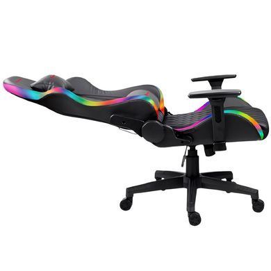 Крісло ігрове XTRIKE ME Advanced Gaming Chair, 50мм, RGB, чорно-червоне (GC-907) [401671]