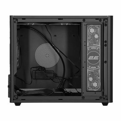 Корпус 2E Credo Plus V350BG без БЖ, 1xUSB3.0, 1х USB 2.0, 1xUSB Type-C, 3x120мм ARGB, VGA 350мм, LCS ready, контролер з пультом, TG Side Panel, mATX, чорний (2E-V350BG) [111681]